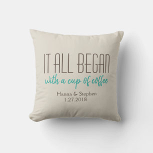 Où tout a commencé Mint Mint Love Story Coussin