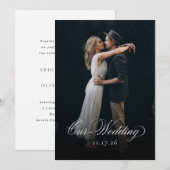 Ou Wedding Foto Weddenschap Kaart (Voorkant / Achterkant)