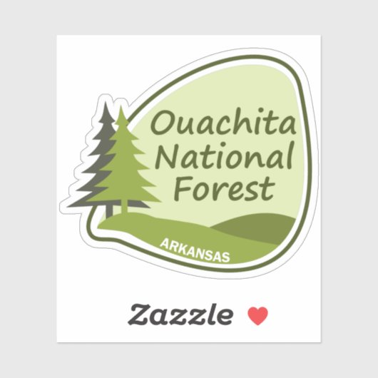 Ouachita Nationaal Bos Sticker (Vel)