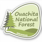 Ouachita Nationaal Bos Sticker (Voorkant)