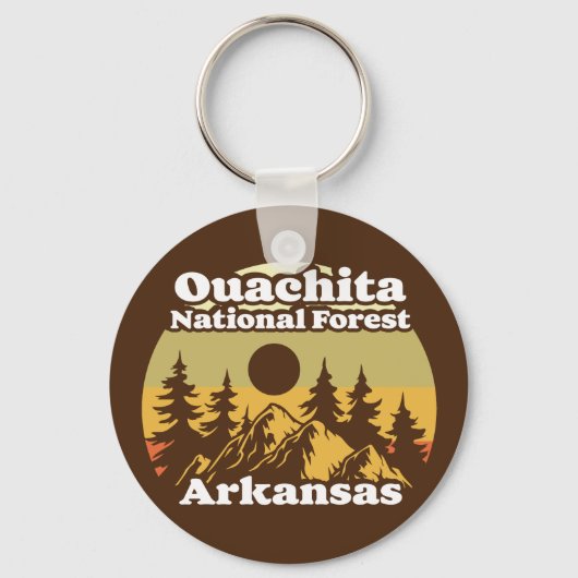 Ouachita National Forest Arkansas Sleutelhanger (Achterkant)