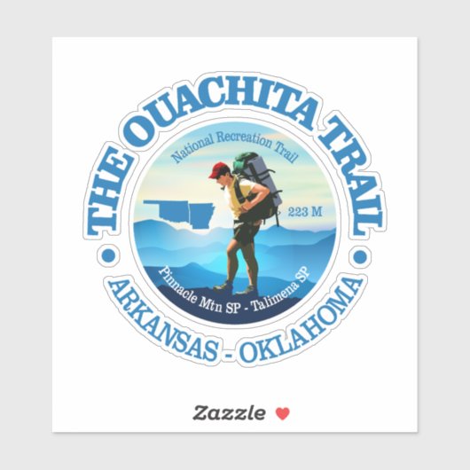 Ouachita Trail (C) Sticker (Vel)