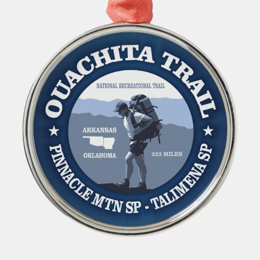 Ouachita Trail Metalen Ornament (Voorkant)