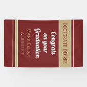 Ouah ! Bannière personnalisée de doctorat vertical (Horizontal)