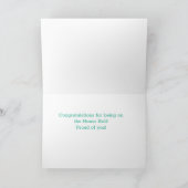 Ouah ! Carte de félicitations Honor Roll Scholar (Intérieur)