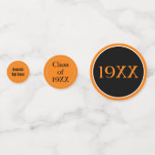 Ouah ! Classe réunion table personnalisée confetti (Derrière)