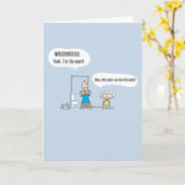 Ouah ! ! ! Drôle Comic Carte d'anniversaire - 004 (Fleur jaune)