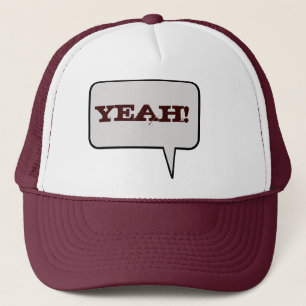 Ouais casquette de bulle de la parole