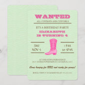 OUAIS ! Invitation à la fête d'anniversaire de Pin (Devant / Derrière)