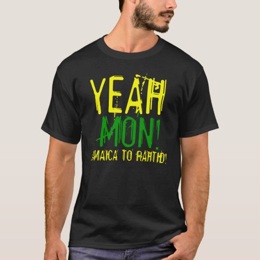 Ouais lundi Jamaïque au T-shirt de Rahtid (Devant)
