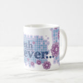 ouais quoi que ce soit... mug bleu denim et rose (Devant droit)