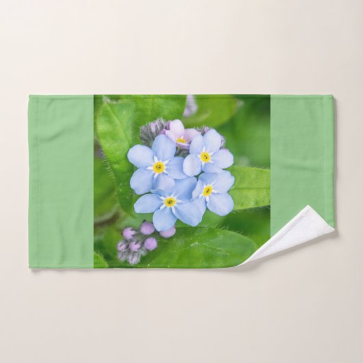 Oublie-moi-non, (Serviette à main)