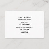 Oublie-moi pas carte de visite (Dos)