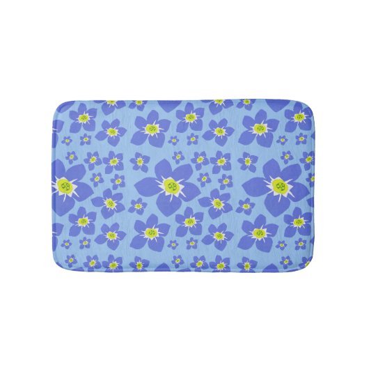 Oublie-moi pas le tapis de bain à fleurs (Devant)