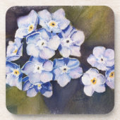 OUBLIER-ME-NOTS DESSOUS DE VERRE FLEURS (Devant)