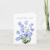 Oubliez-moi de ne pas fleurir Penser à votre carte (Devant)