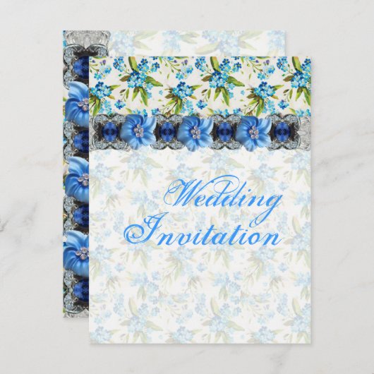 Oubliez-moi la carte Faire-part de mariage (Devant / Derrière)