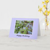 Oubliez-moi les noeuds carte d'anniversaire (Fleur jaune)