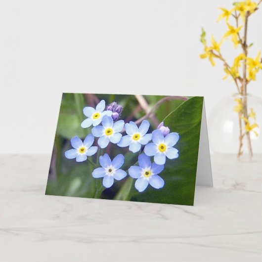 Oubliez-moi les notes 2 Carte de voeux (Fleur jaune)