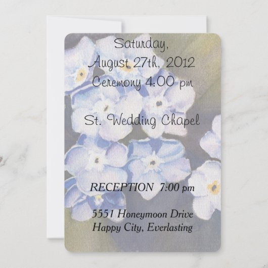 OUBLIEZ-MOI LES NOTES FAIRE-PART DE MARIAGE PERSON (Dos)