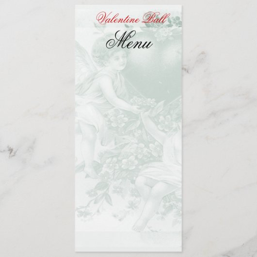 Oubliez-moi menu de Valentine de noeud (Dos)