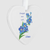 "Oubliez-moi non" Citation de fleurs personnalisée (devant)