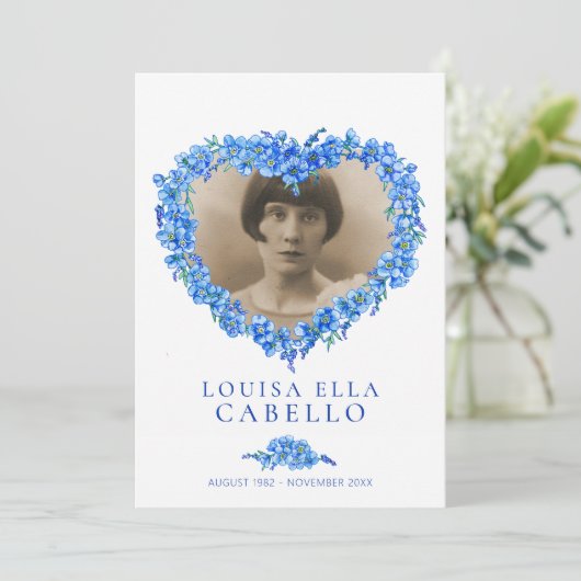 Oubliez-moi-non programme de service funéraire ble (Debout devant)