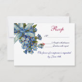 OUBLIEZ-MOI NOTES MONOGRAM, MARIAGE PARTI RSVP ble (Dos)