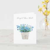 Oubliez-moi pas 3 Penser à votre carte de sympathi (Fleur jaune)