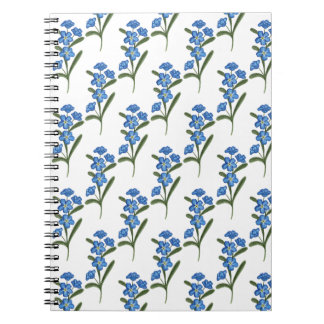 Oubliez-moi pas Carnet Fleur Motif blanc