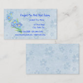 Oubliez-moi pas clouer Carte de visite Salon (Devant / Derrière)