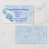 Oubliez-moi pas fleuriste Shoppe Carte de visite (Devant / Derrière)