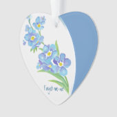 "Oubliez-moi pas" Fleurs Dated Photo Custom (devant)