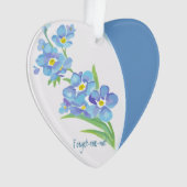 "Oubliez-moi pas" Fleurs Dated Photo Custom (devant)