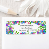 Oubliez-moi pas Fleurs de Jardin Étiquettes de adr (En situation)