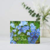 Oubliez-Moi Pas Fleurs Enregistrer La Carte Mariag (Debout devant)