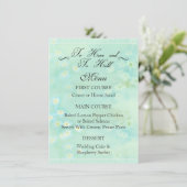 Oubliez-moi pas Floral Mariage Diner Menu (Debout devant)