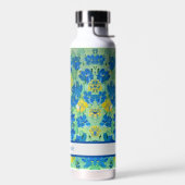 Oubliez-Moi-Pas Floral Nom personnalisé Bouteille  (Gauche)