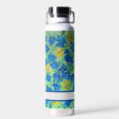 Oubliez-Moi-Pas Floral Nom personnalisé Bouteille  (Arrière)