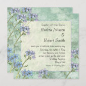 Oubliez-moi pas Floral Printemps Invitations de ma (Devant / Derrière)