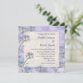 Oubliez-moi pas Floral Printemps Invitations de ma (Debout devant)