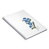 Oubliez-moi pas Flower Carnet personnalisé (Côté Droit)