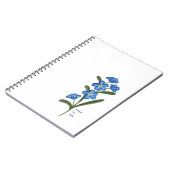 Oubliez-moi pas Flower Carnet personnalisé (Côté gauche)