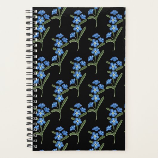 Oubliez-moi pas Flower Planner - Motif noir (Devant)