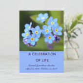 Oubliez-moi pas la carte de célébration de la vie  (Debout devant)