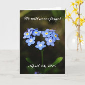 Oubliez-moi pas la carte de voeux Flower (Fleur jaune)