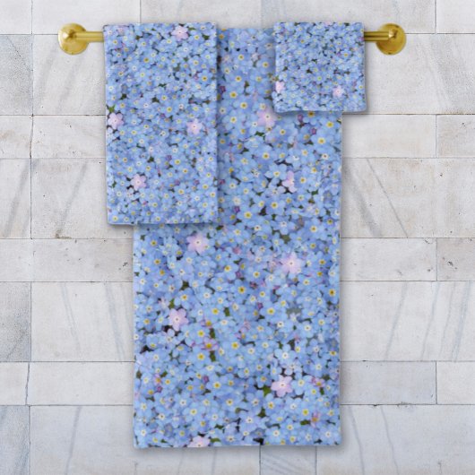 Oubliez-moi-pas la serviette photo bleue