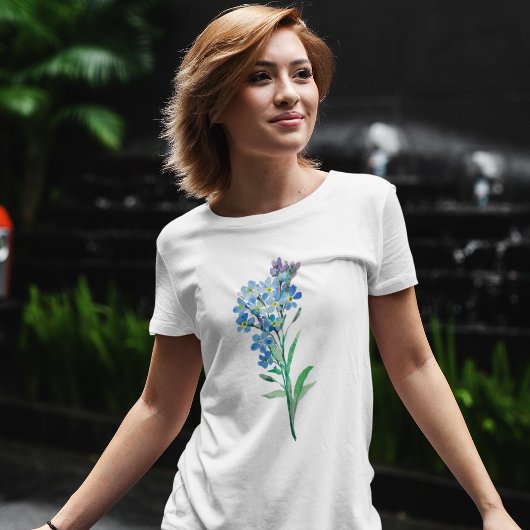 Oubliez-moi pas le T-shirt fleuri