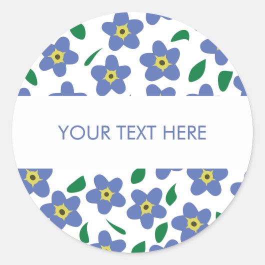 Oubliez-Moi Pas Les Stickers, Étiquettes ronds Cer (Devant)