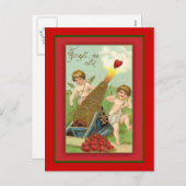 Oubliez-moi pas mignon carte de voeux Valentine Vi (Devant / Derrière)